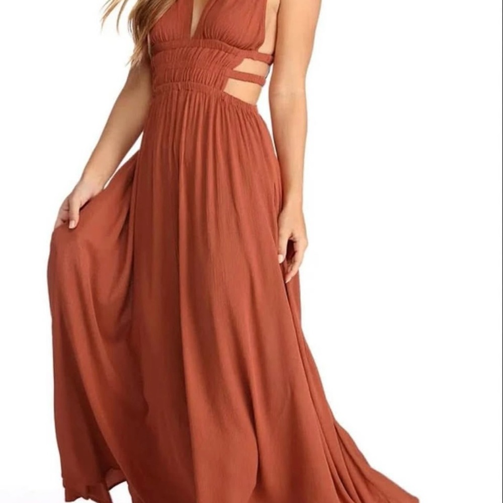 Windsor Rust Maxi Dress